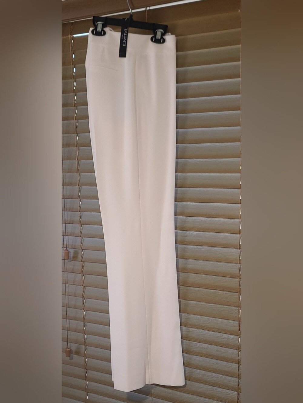 Tahari ASL Maxine Pant Ivory Straight Leg Trousers MSRP $129